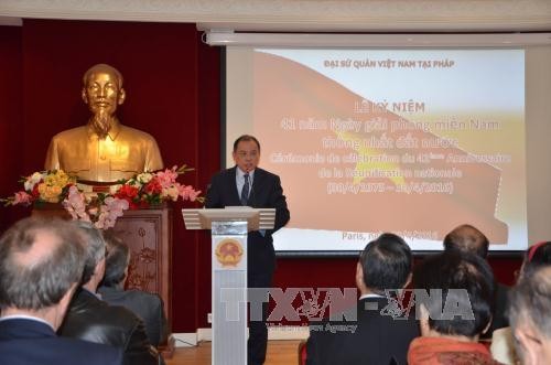 Vietnam’s Embassy in France celebrates 41st National Reunification Day - ảnh 1